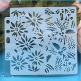 HOLY/ CHRISTMAS LEAF MINI COOKIE STENCIL 13 BY 13 CM